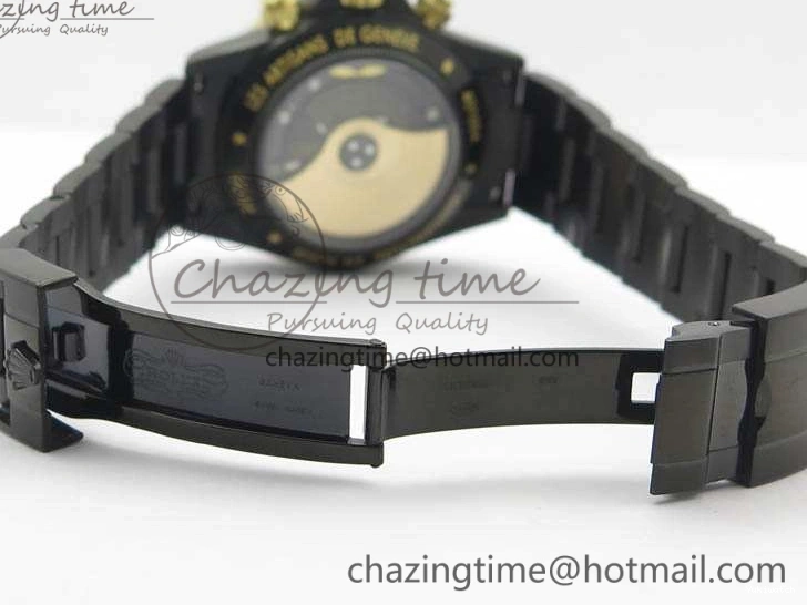 Bracelet Kravitz Daytona Black YG Best Maker On DLC DLC BP Dial Strap) A4130 Edition (Free Leather 0121